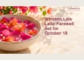 Winston Luis Leito Farewell Set for October 19 Memorial editorial illustration of bright bougainvillea petals in a pale bowl.
