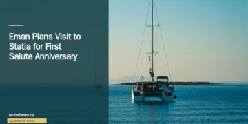 Illustrative stock photograph for “Eman Plans Visit to Statia for First Salute Anniversary”: Sailboat at sea; illustrative stock, not the actual Statia visit. Photograph by Michael Lock via Unsplash. This is not a photograph of the specific Aruba news event.