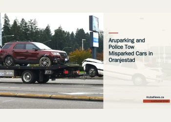 Illustrative stock photograph for “Aruparking and Police Tow Misparked Cars in Oranjestad”: Tow truck transporting a vehicle; illustrative stock, not the reported operation. Photograph by fr0ggy5 via Unsplash. This is not a photograph of the specific Aruba news event.