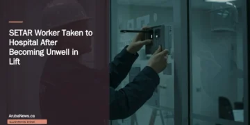 Illustrative stock photograph for “SETAR Worker Taken to Hospital After Becoming Unwell in Lift”: Access Control Installation Photograph by Citadel Life Safety via Unsplash. This is not a photograph of the specific Aruba news event.