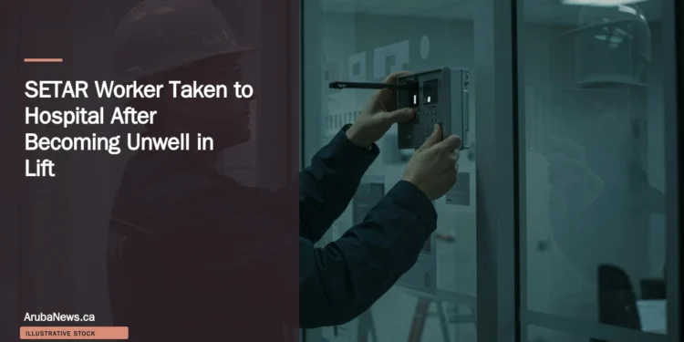 Illustrative stock photograph for “SETAR Worker Taken to Hospital After Becoming Unwell in Lift”: Access Control Installation Photograph by Citadel Life Safety via Unsplash. This is not a photograph of the specific Aruba news event.