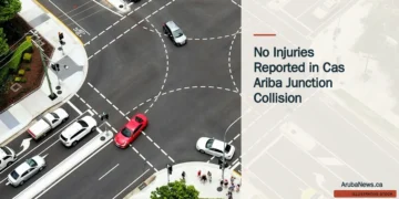 Illustrative stock photograph for “No Injuries Reported in Cas Ariba Junction Collision”: Traffic.
Crossroads.
Cars.
Roads. Photograph by Deb Dowd via Unsplash. This is not a photograph of the specific Aruba news event.