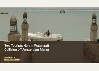 Illustrative stock photograph for “Two Tourists Hurt in Watercraft Collision off Amsterdam Manor”: a warm and nostalgic image of a boat in Aruba Photograph by Sebastian Morelli-Peyton via Unsplash. This is not a photograph of the specific Aruba news event.