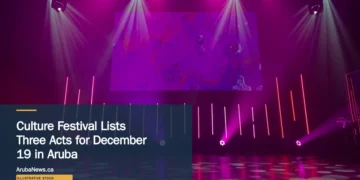 Culture Festival Lists Three Acts for December 19 in Aruba Illustrative stock photograph for “Culture Festival Lists Three Acts for December 19 in Aruba”: Empty concert stage with lights; illustrative, not the listed event. Photograph by Elijah Ekdahl via Unsplash. This is not a photograph of the specific Aruba news event.