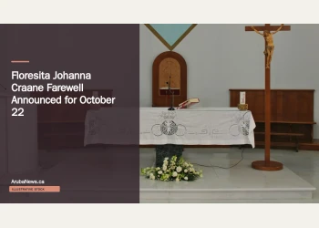 Illustrative stock photograph for “Floresita Johanna Craane Farewell Announced for October 22”: church altar with missal, lectern, candles, crucifix, Photograph by Gabriele Romano via Unsplash. This is not a photograph of the specific Aruba news event.