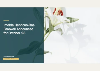 Illustrative stock photograph for “Imelda Henricus-Ras Farewell Announced for October 23”: Lily on white background with shadow Photograph by Evie S. via Unsplash. This is not a photograph of the specific Aruba news event.