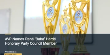 AVP Names René ‘Baba’ Herdé Honorary Party Council Member Illustrative stock photograph for “AVP Names René ‘Baba’ Herdé Honorary Party Council Member”: 3 cup for the champions, Gold and red cup for 1st, 2nd and 3rd champions Photograph by flick Flank via Unsplash. This is not a photograph of the specific Aruba news event.