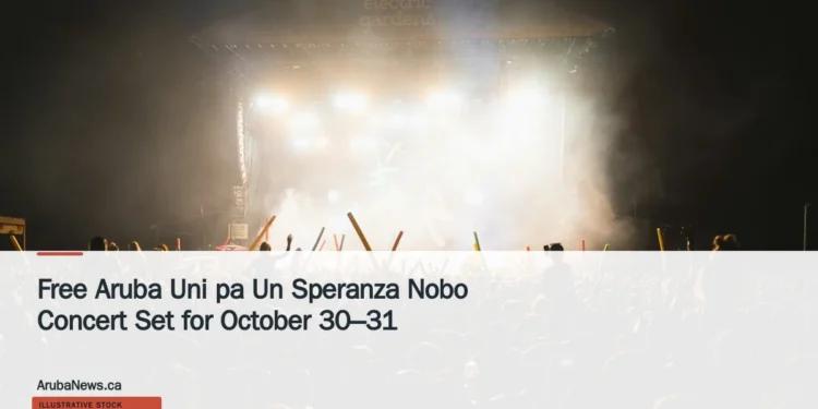 Illustrative stock photograph for “Free Aruba Uni pa Un Speranza Nobo Concert Set for October 30–31”: Taken during SIGMA's dance set at Electric Garden's Festival Sydney. The camera was actually mounted onto my Ronin at the event so I could shoot video for the client, but ended up just taking a couple photos for myself. This was one of my favourites. Photograph by Lachy Spratt via Unsplash. This is not a photograph of the specific Aruba news event.