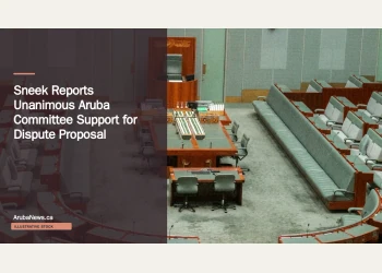 Illustrative stock photograph for “Sneek Reports Unanimous Aruba Committee Support for Dispute Proposal”: Empty parliamentary chamber; illustrative stock, not an Aruba/Netherlands hearing. Photograph by ANGIE BAONGOC via Unsplash. This is not a photograph of the specific Aruba news event.