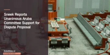 Sneek Reports Unanimous Aruba Committee Support for Dispute Proposal Illustrative stock photograph for “Sneek Reports Unanimous Aruba Committee Support for Dispute Proposal”: Empty parliamentary chamber; illustrative stock, not an Aruba/Netherlands hearing. Photograph by ANGIE BAONGOC via Unsplash. This is not a photograph of the specific Aruba news event.