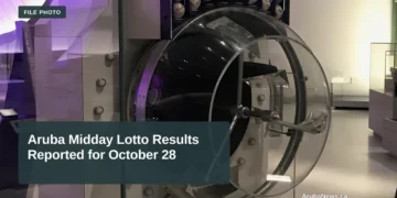 A lottery draw machine; file photo of equipment not used in the reported Aruba draw.