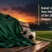 Bubali Unveils New Kits Ahead of the 2026–2027 Season Conceptual editorial illustration of a blank dark-green football shirt and ball on a sideline bench; not a photograph or reproduction of Bubali’s new kit.