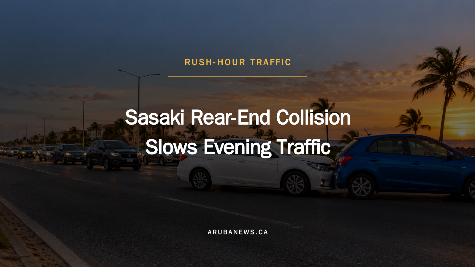 Sasaki Rear-End Collision Slows Rush-Hour Traffic