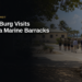 Van der Burg Visits Savaneta Marine Barracks Van der Burg Visits Savaneta Marine Barracks