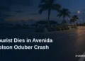 Tourist Dies in Avenida Nelson Oduber Crash