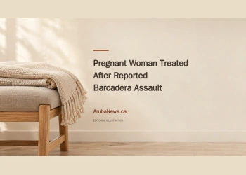 Conceptual editorial illustration of an empty bench and folded blanket, representing care and safety; not the reported assault scene.