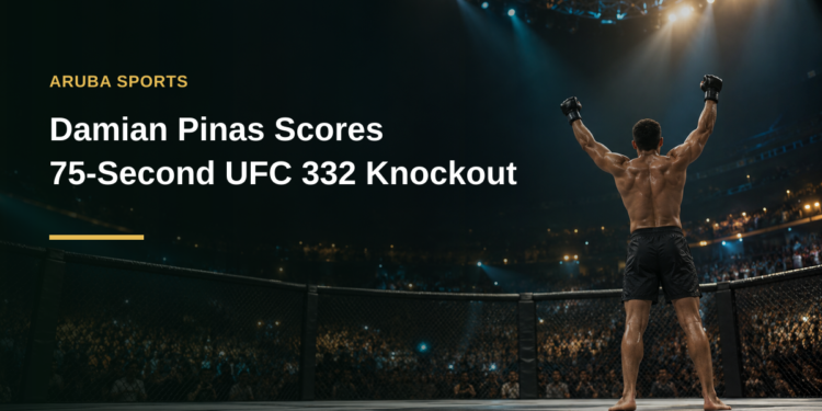 Damian Pinas Scores 75-Second UFC 332 Knockout
