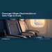 Conceptual editorial illustration: Empty generic aircraft cabin seats beside a softly lit window, navy and cream palette, eye-level close composition, no passengers, airline logos, text or actual aircraft identifiers. Not a photograph of the actual event, people or location.