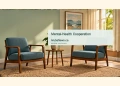 Dowers Visits Respaldo to Discuss Mental-Health Cooperation Conceptual editorial illustration of an empty consultation room and plant; not a photograph of Respaldo or its patients.