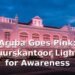 Aruba Goes Pink: Bestuurskantoor Lights Up for Awareness