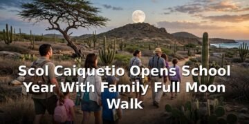 Scol Caiquetio Opens School Year With Family Full Moon Walk