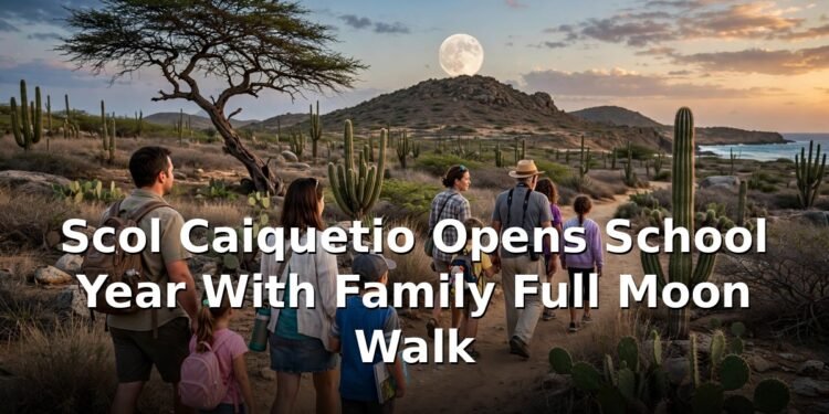 Scol Caiquetio Opens School Year With Family Full Moon Walk Scol Caiquetio Opens School Year With Family Full Moon Walk