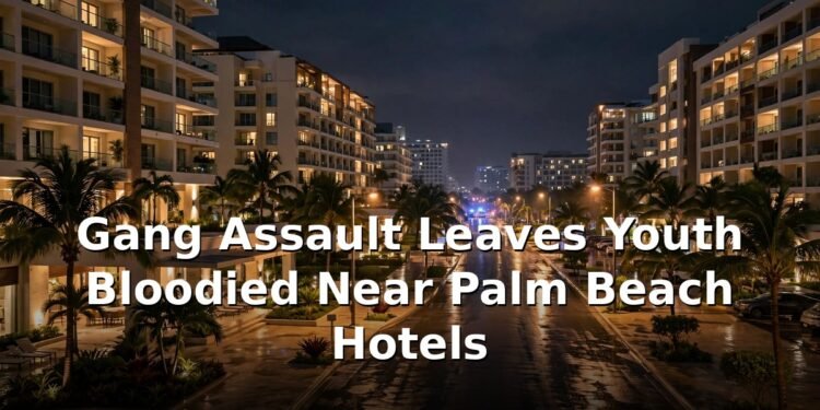 Gang Assault Leaves Youth Bloodied Near Palm Beach Hotels