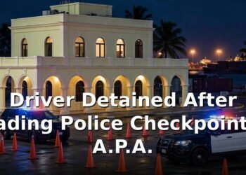 Driver Detained After Evading Checkpoint at A.P.A.