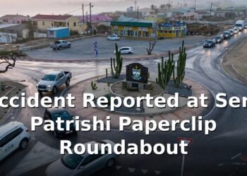 Accident Reported at Sero Patrishi Paperclip Roundabout