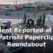 Accident Reported at Sero Patrishi Paperclip Roundabout