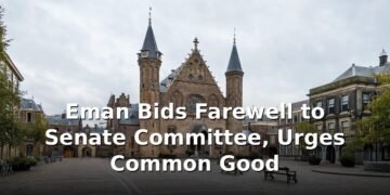 Eman Bids Farewell to Senate Committee, Urges Common Good Eman Bids Farewell to Senate Committee, Urges Common Good