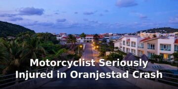 Motorcyclist Seriously Injured in Oranjestad Crash