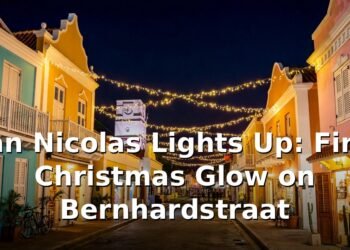 San Nicolas Lights Up: First Christmas Glow on Bernhardstraat