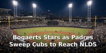Bogaerts Stars as Padres Sweep Cubs to Reach NLDS