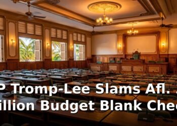 MP Tromp-Lee Slams Afl. 33 Million Budget Blank Check