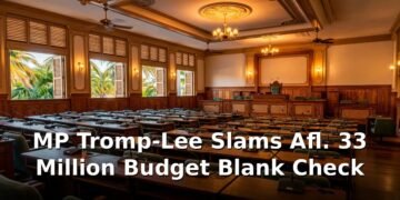 MP Tromp-Lee Slams Afl. 33 Million Budget Blank Check