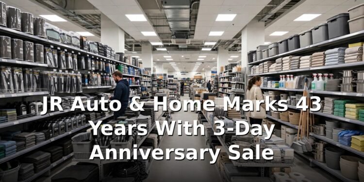 JR Auto & Home Marks 43 Years With 3-Day Anniversary Sale