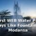 Burst WEB Water Pipe Sprays Like Fountains at Modansa Burst WEB Water Pipe Sprays Like Fountains at Modansa
