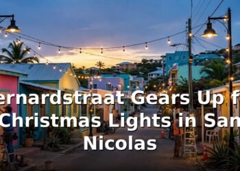 Bernardstraat Gears Up for Christmas Lights in San Nicolas