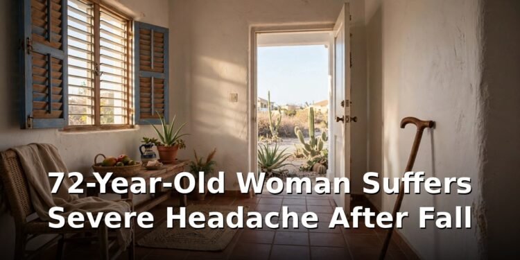 72-Year-Old Woman Suffers Severe Headache After Fall