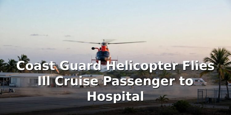 Coast Guard Helicopter Flies Ill Cruise Passenger to Hospital