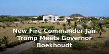 New Fire Commander Jair Tromp Meets Governor Boekhoudt New Fire Commander Jair Tromp Meets Governor Boekhoudt