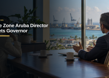 Free Zone Aruba Director Meets Governor