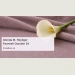 Glenda M. Heyliger Farewell Announced for October 24 Editorial memorial illustration of an ivory calla lily on fabric; not a photograph of Glenda M. Heyliger or the funeral venue.
