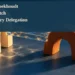 Governor Boekhoudt Receives Dutch Parliamentary Delegation Conceptual editorial illustration of two ceramic arches joined by a glass bridge, with the article headline and ArubaNews.ca branding; not an actual government building.