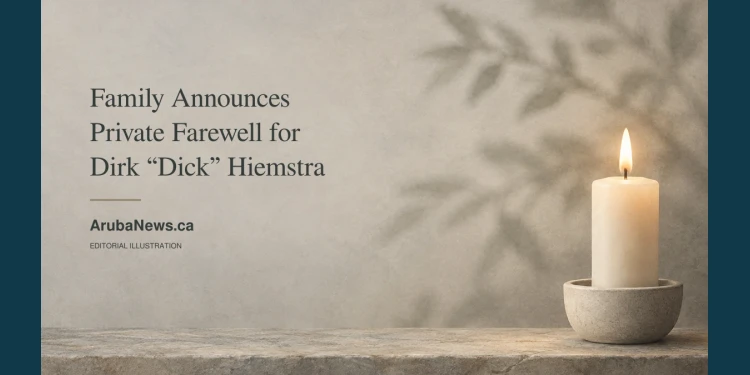 Family Announces Private Farewell for Dirk “Dick” Hiemstra Conceptual remembrance illustration of an ivory candle and soft branch shadow on grey stone; not a portrait or photograph of the private farewell.