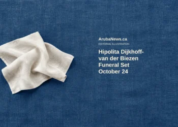 Conceptual editorial illustration of plain folded linen on a simple surface; not actual personal belongings, a funeral venue or ceremony.