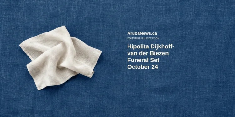 Conceptual editorial illustration of plain folded linen on a simple surface; not actual personal belongings, a funeral venue or ceremony.
