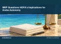 MEP Questions HOFA’s Implications for Aruba Autonomy Conceptual editorial illustration: Restrained editorial still life of blank legislative papers and a balanced scale against subtle Caribbean blue horizon, side-lit composition, no official seal or readable text