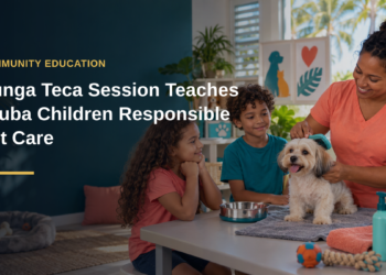 Hunga Teca Session Teaches Aruba Children Responsible Pet Care